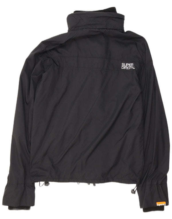 Męska kurtka przeciwdeszczowa Superdry Graphic UK 42 XL z czarnego nylonu
