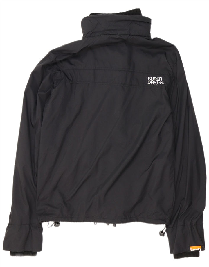 Męska kurtka przeciwdeszczowa Superdry Graphic UK 42 XL z czarnego nylonu