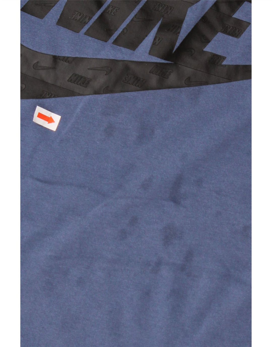 Męski T-shirt NIKE z grafiką, duży, niebieski, bawełniany z blokami kolorów