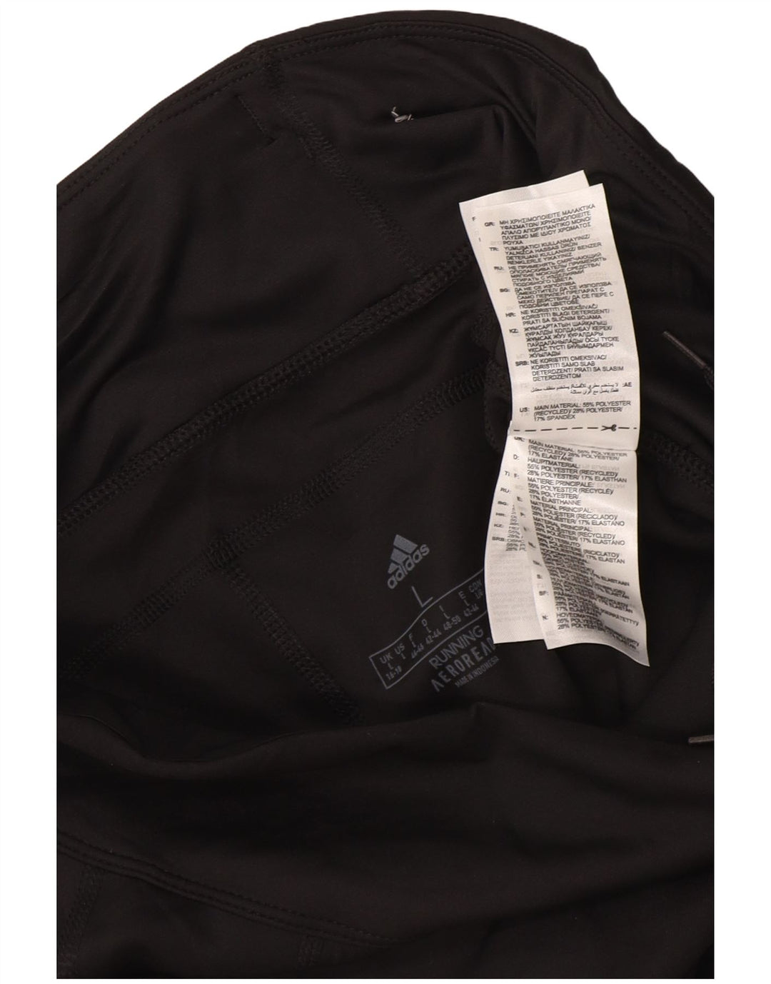 Damskie legginsy ADIDAS Aeroready UK 16/18, duży, czarny poliester