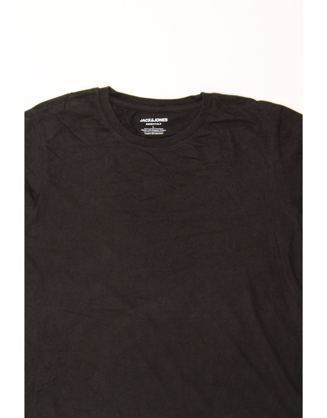 JACK & JONES Mens T-Shirt Top Large Black Cotton Vintage Jack & Jones and Second-Hand Jack & Jones from Messina Hembry 
