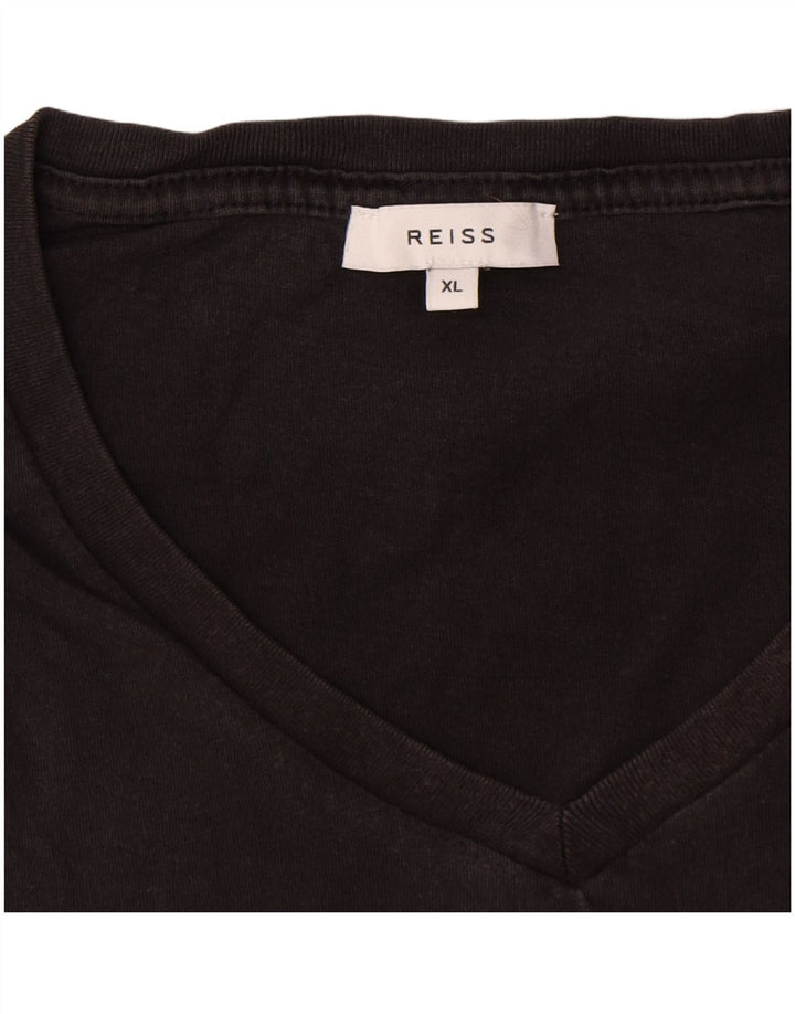T-shirt męski Reiss Top XL, szary, bawełniany
