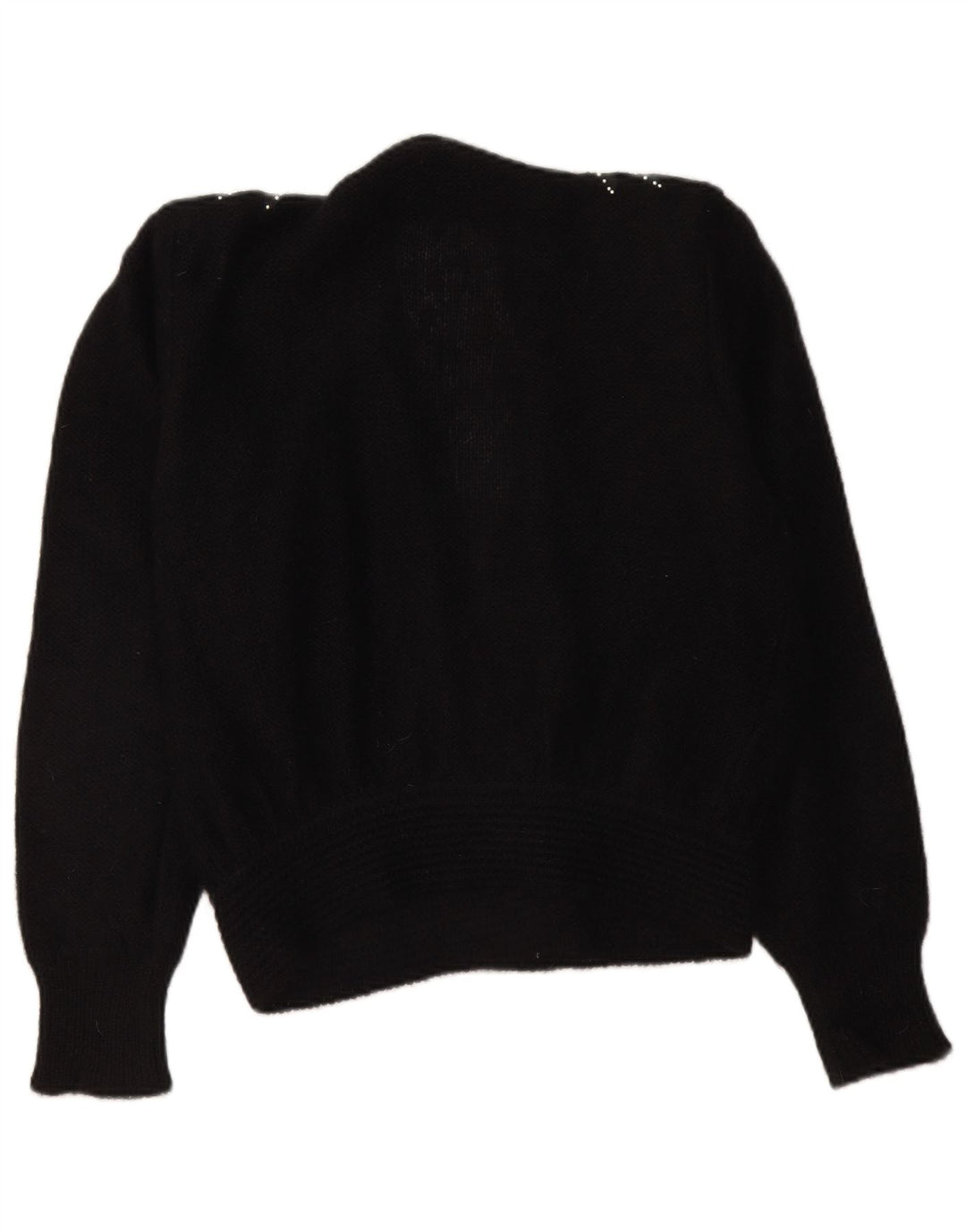 Sweter damski w stylu vintage, kardigan IT 48 XL, czarny