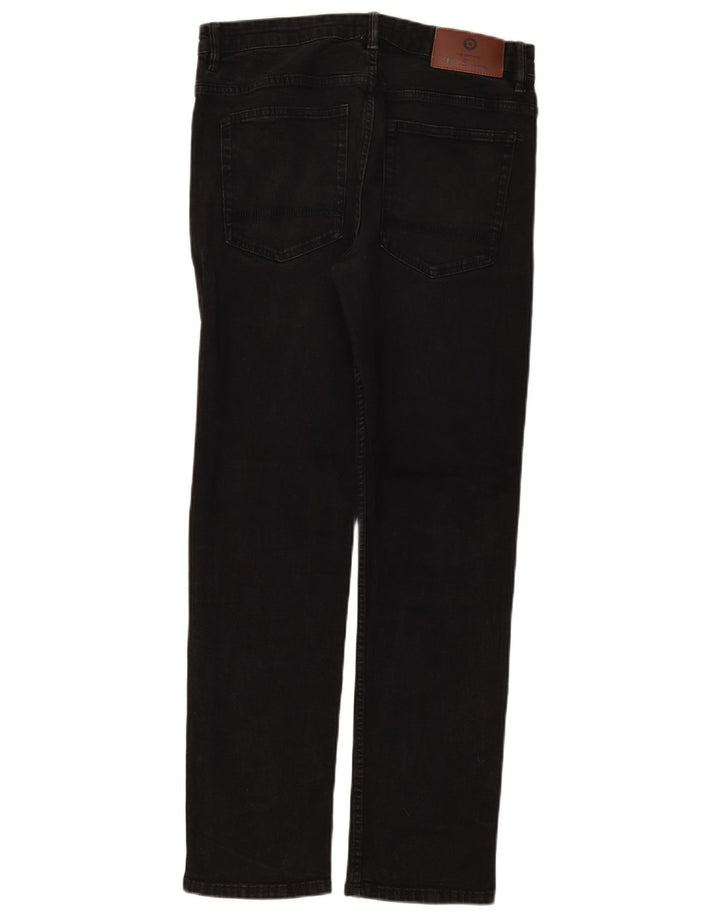 Męskie proste dżinsy Ben Sherman W34 L30 Czarna bawełna