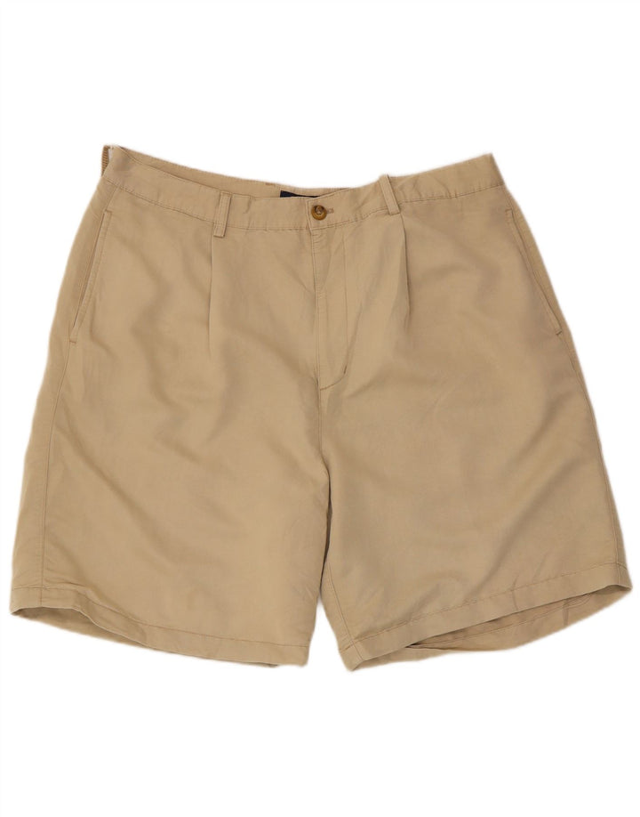 Męskie spodenki chino Chaps Golf W38 XL beżowy Rayon