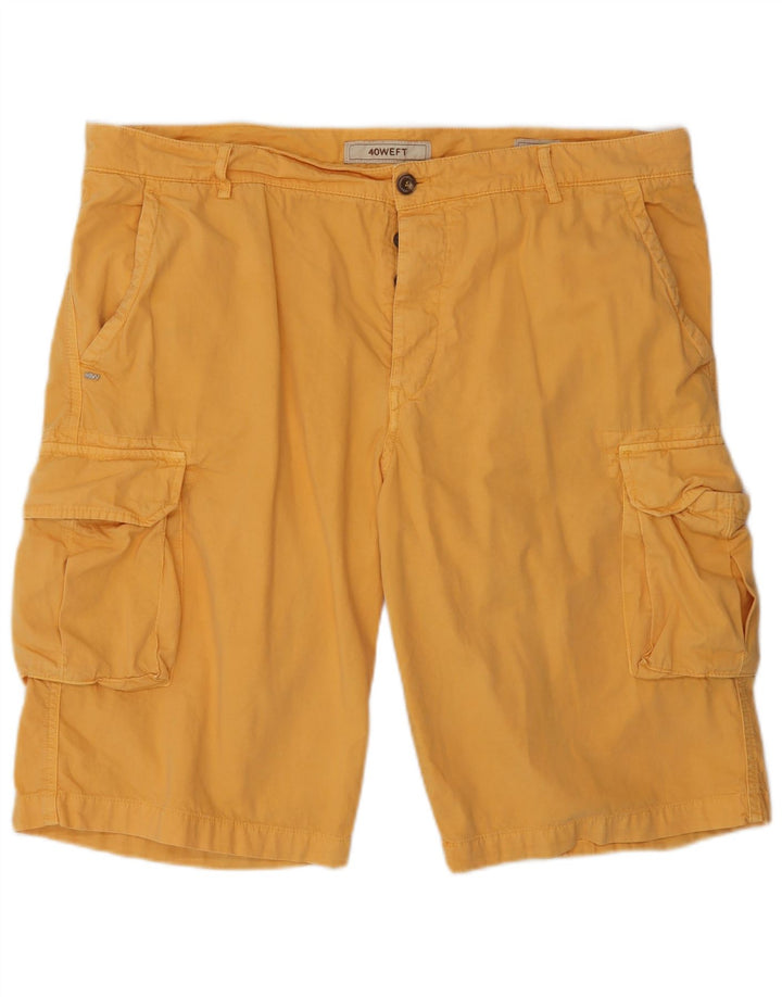 Męskie spodenki cargo 40Weft IT 56 3XL W40 Żółta bawełna