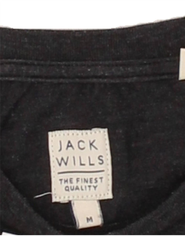 JACK WILLS Mens T-Shirt Top Medium Grey Cotton Vintage Jack Wills and Second-Hand Jack Wills from Messina Hembry 