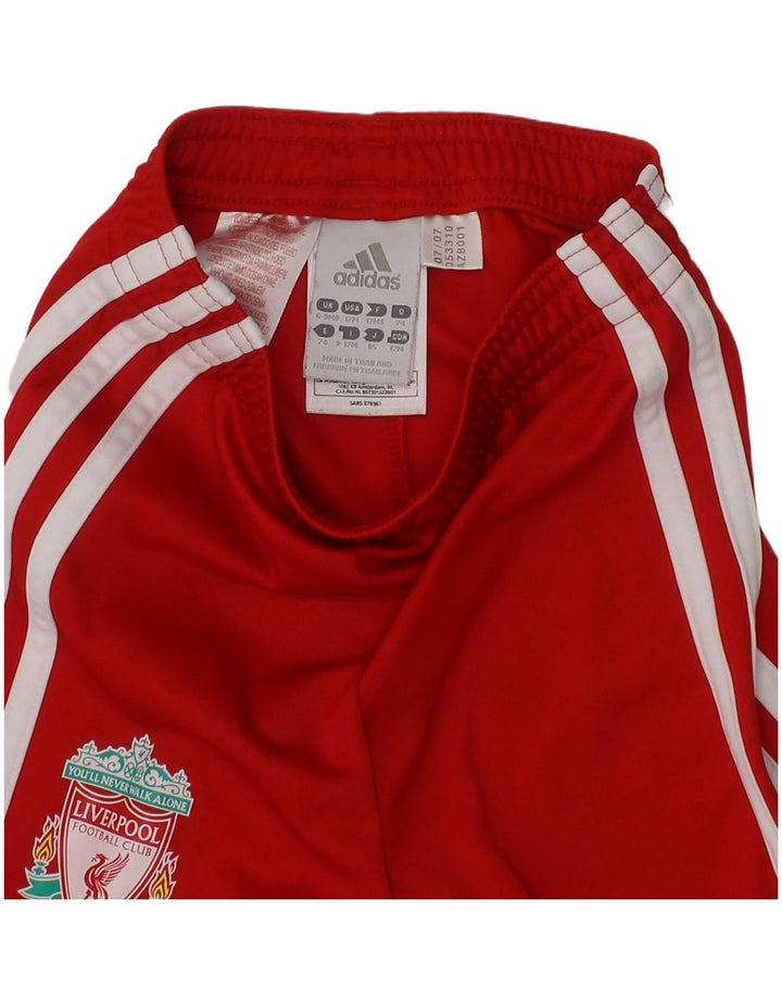 Spodenki sportowe Adidas Baby Boys Liverpool Graphic 6-9 miesięcy Czerwony poliester