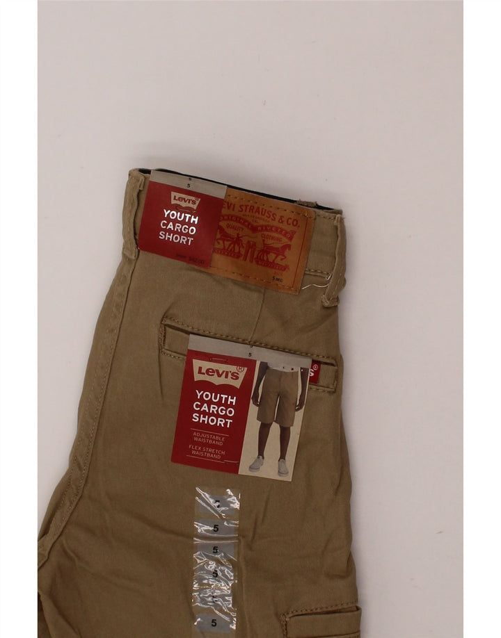 LEVI'S Girls Cargo Shorts 4-5 Years W22  Beige Cotton Vintage Levi's and Second-Hand Levi's from Messina Hembry 