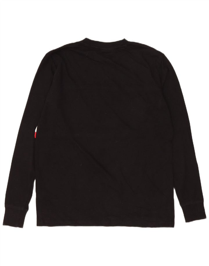 Damski top Fila Oversize Graphic z długim rękawem UK 2 2XS w kolorze czarnym