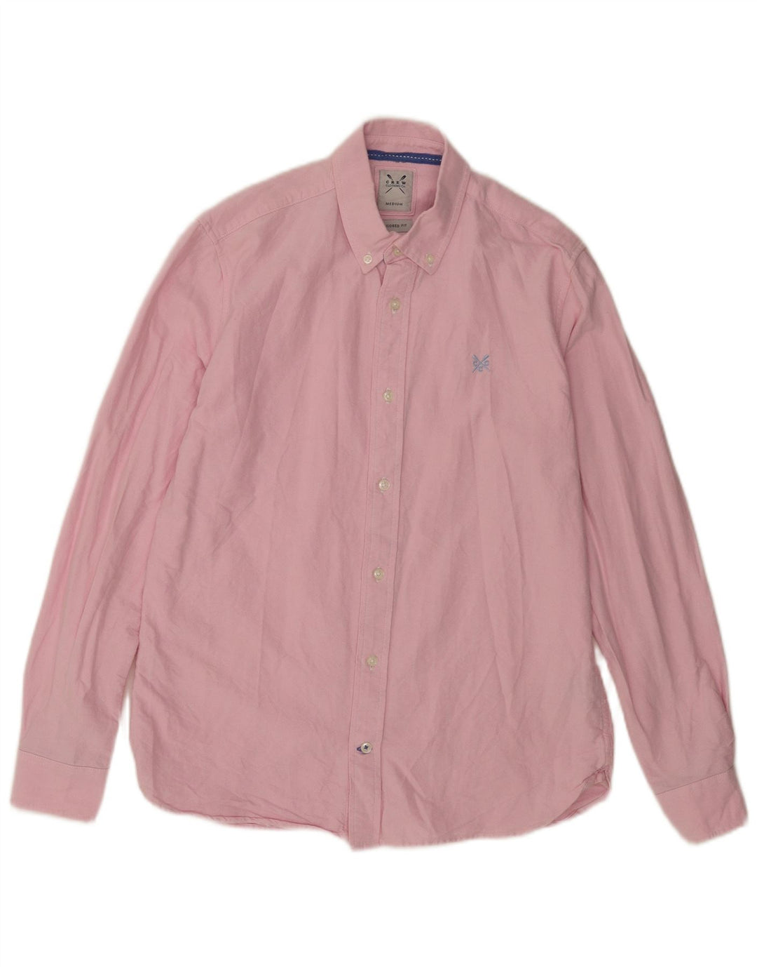 Crew Clothing Męska koszula o dopasowanym kroju, średnio różowa, bawełniana