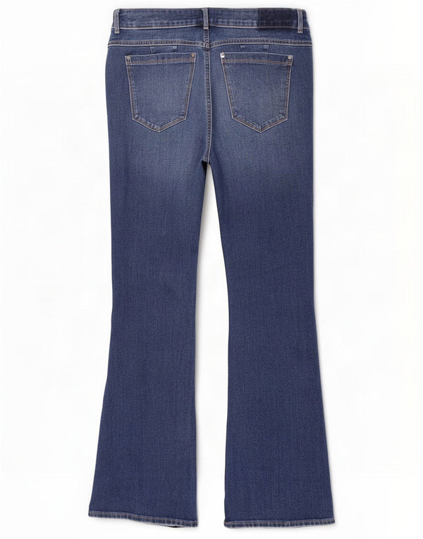Marks & Spencer Damskie Magic Slim Flared Jeans UK 14 Large W30 L30 Niebieski