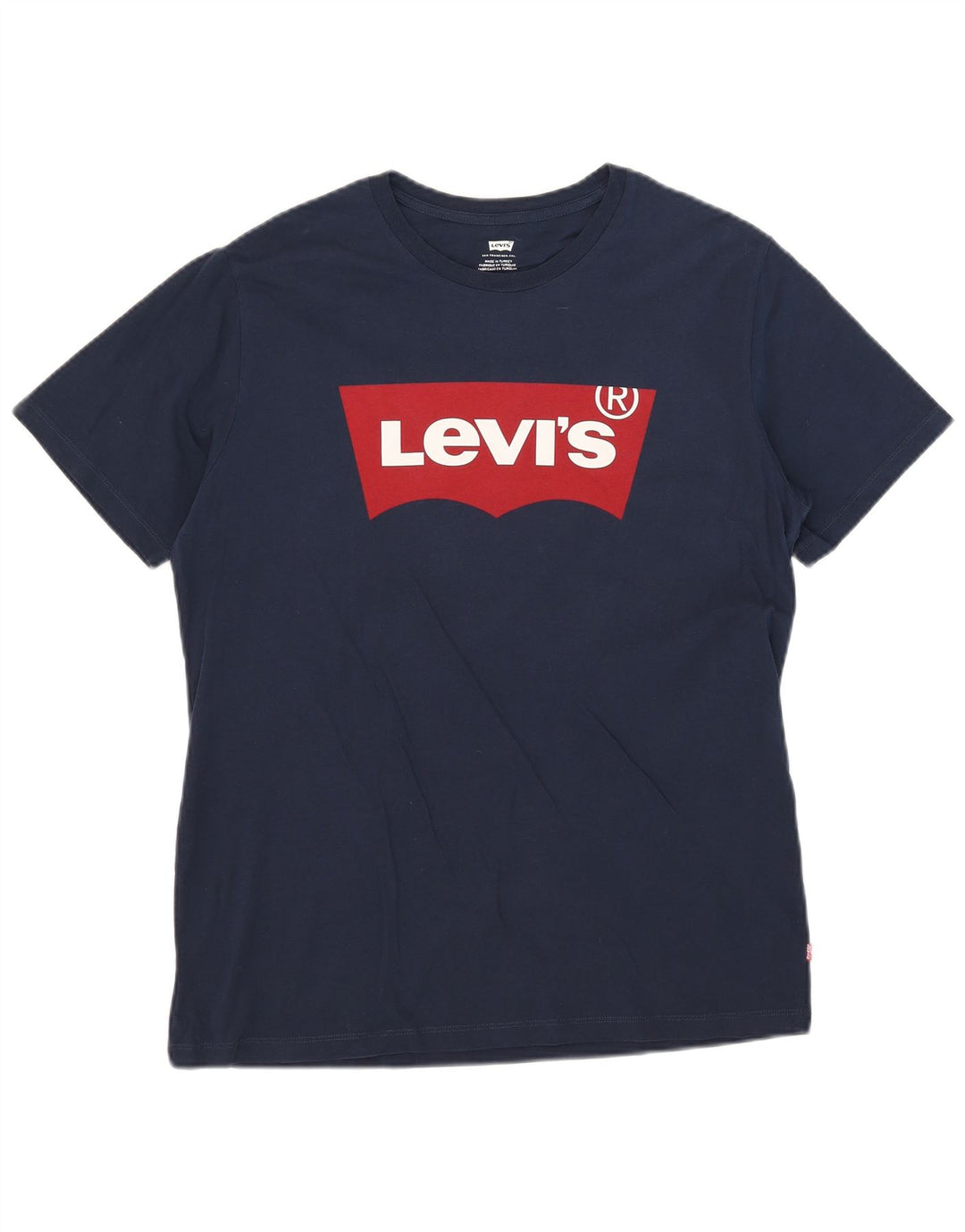 Męski T-shirt z grafiką Levi's, duży, granatowy