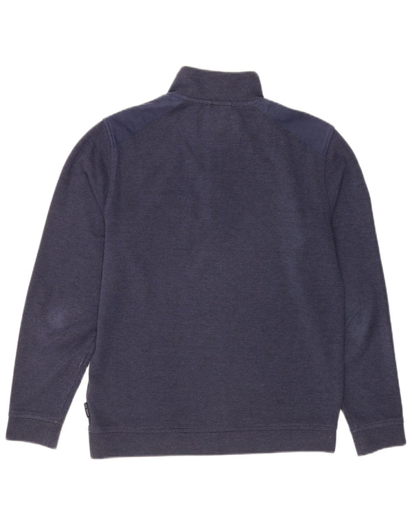Męski sweter Ted Baker z zamkiem błyskawicznym, rozmiar 2, mały, granatowy, poliester