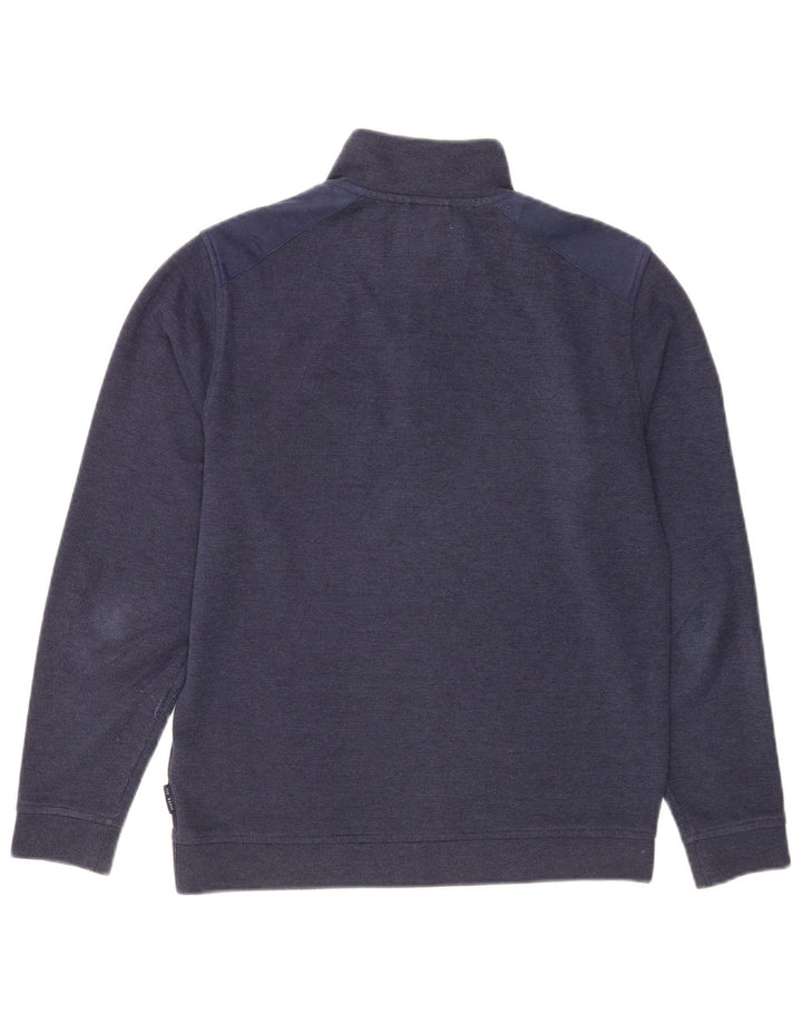 Męski sweter Ted Baker z zamkiem błyskawicznym, rozmiar 2, mały, granatowy, poliester