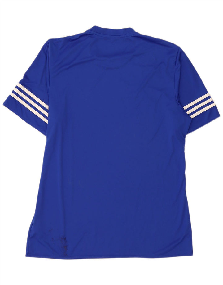 Adidas Męska koszulka Climalite Top, duża niebieska, poliester
