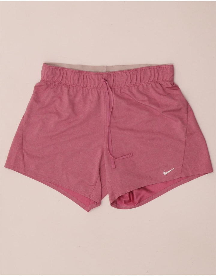 Damskie spodenki sportowe Nike Dri Fit UK 14, średni różowy poliester