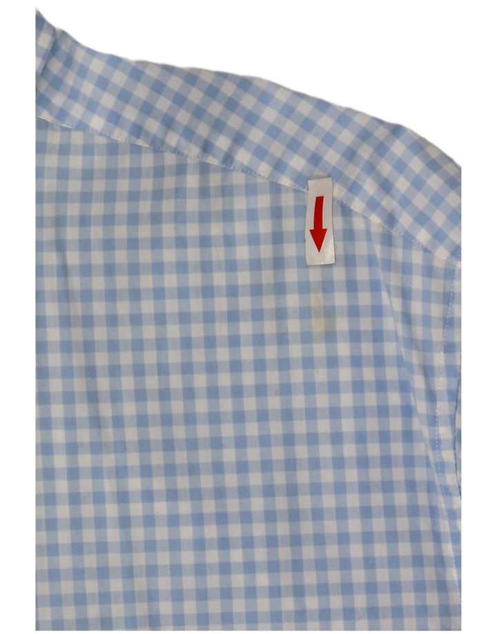 Koszula męska Gant o regularnym kroju, rozmiar 45/46 18 2XL, niebieska bawełniana kratka
