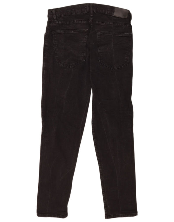 Męskie jeansy slim fit Zara EU 44 Large W34 L29 Czarna bawełna