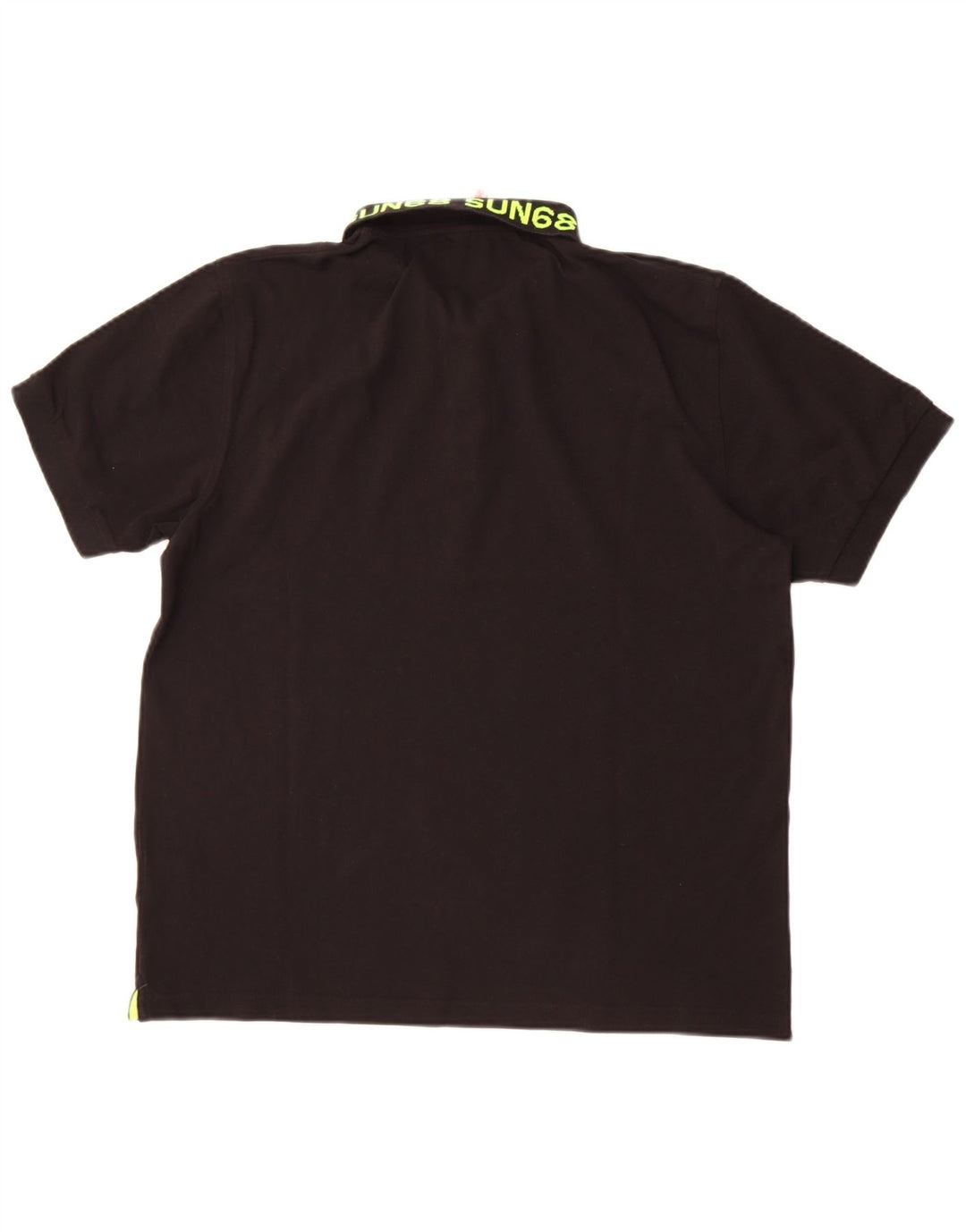Męska koszulka polo Sun68 z grafiką, 2XL, czarna, bawełniana