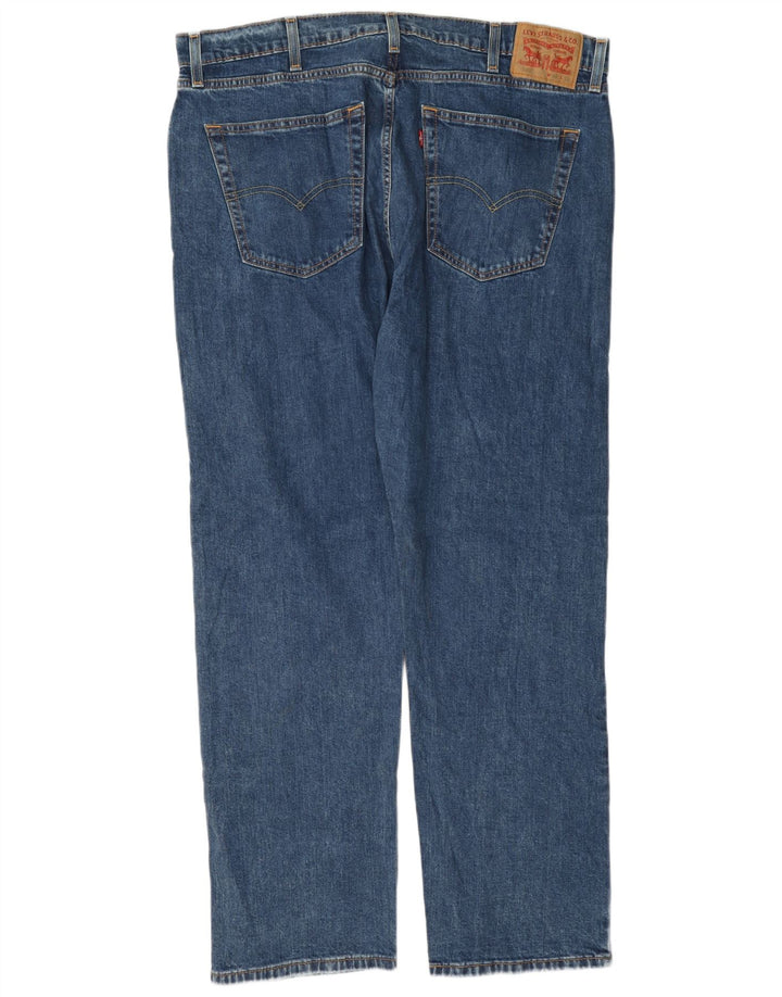 Męskie jeansy Levi's 505 Straight W40 L32 Niebieskie bawełniane