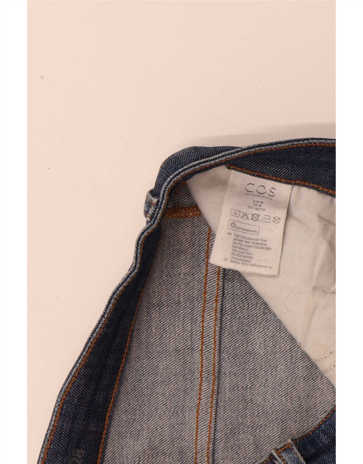 Cos Damskie jeansy slim W28 L29 Niebieskie bawełniane
