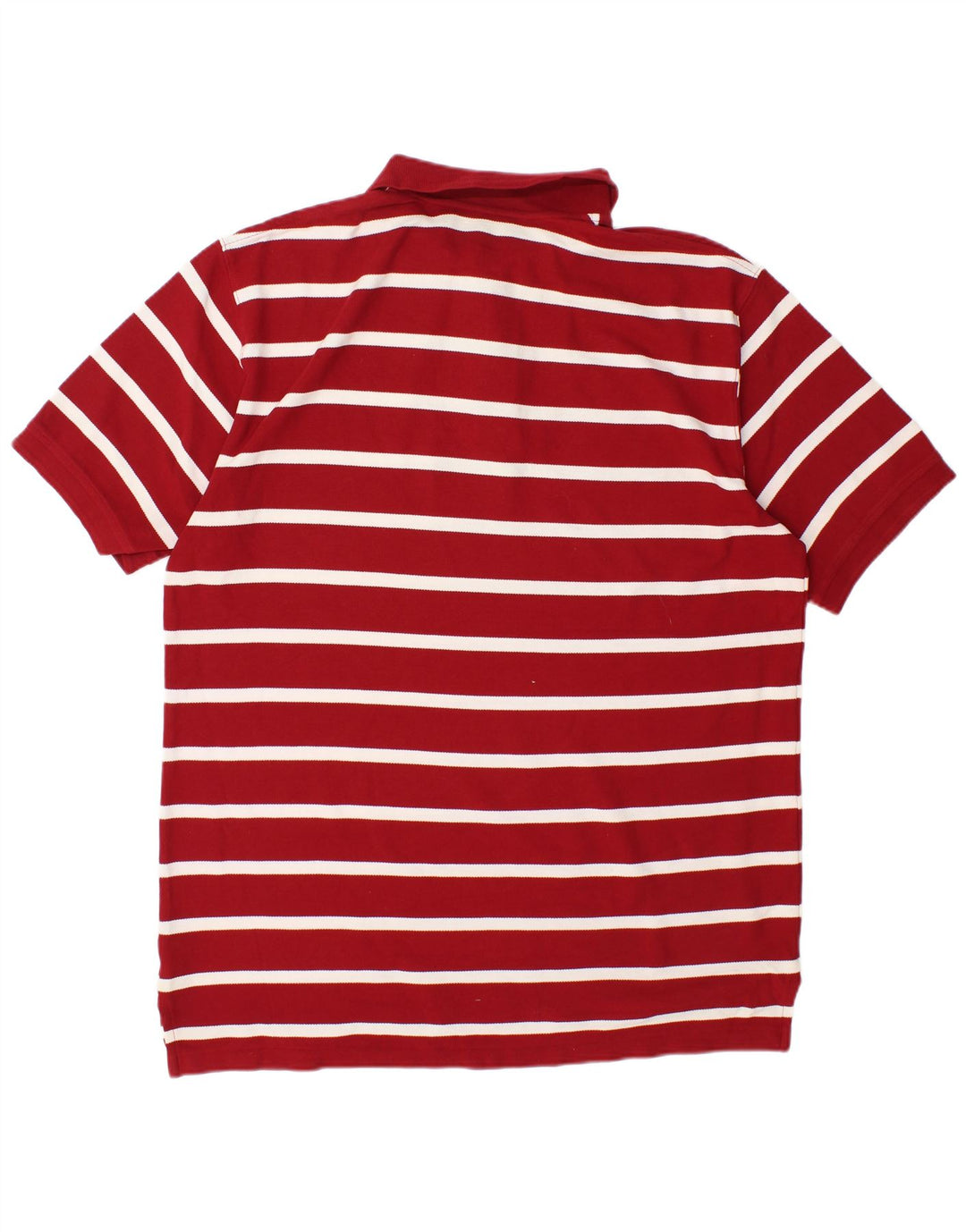 Męska koszulka polo L.L.BEAN, duża, bordowa, bawełniana w paski