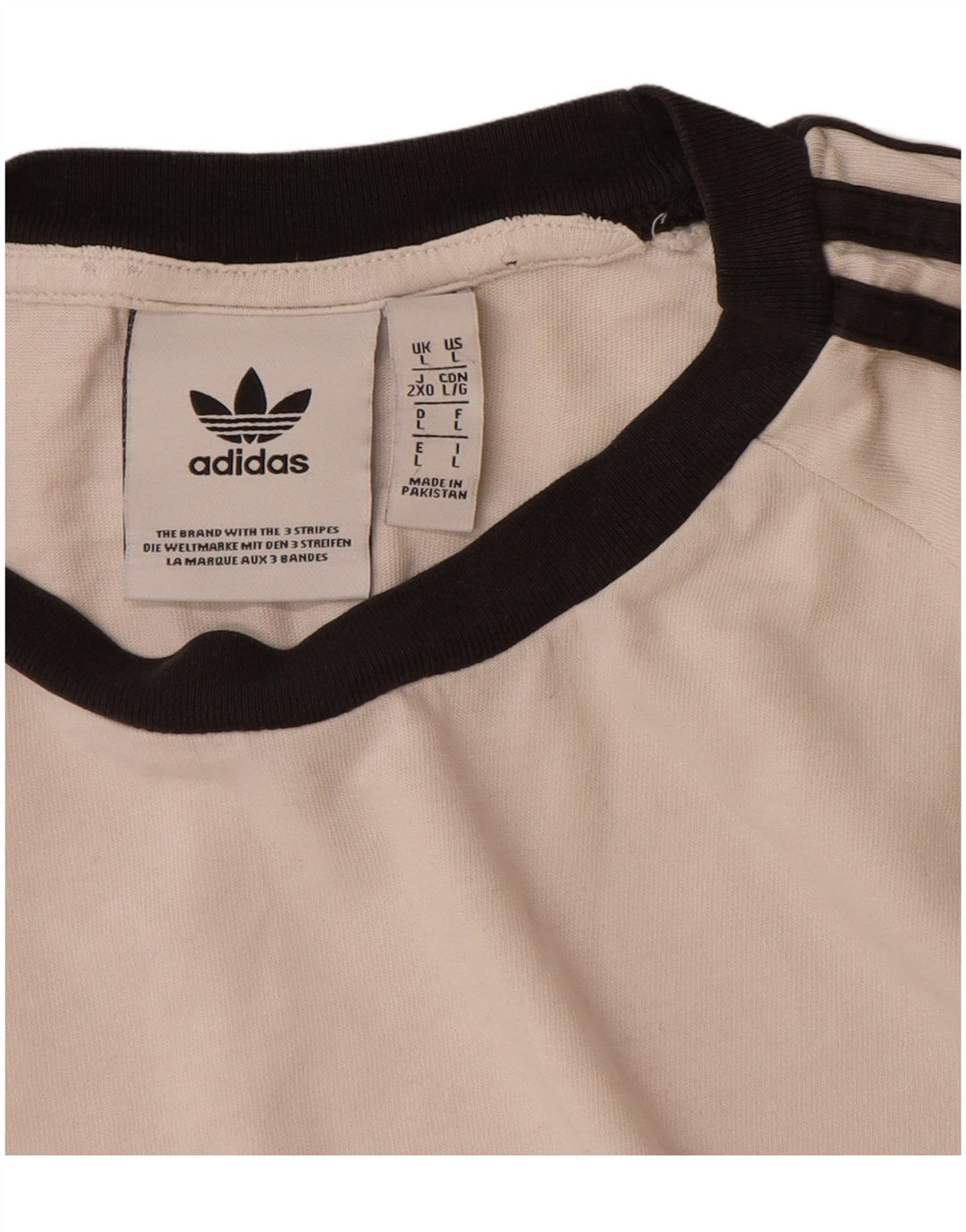 Adidas Męska Koszulka Top Duża Biała Bawełna