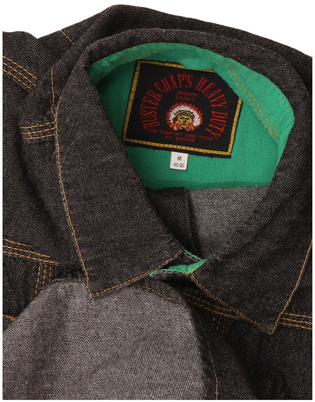 Męska koszula dżinsowa BUSTER IT 48/50, średnia czerń
