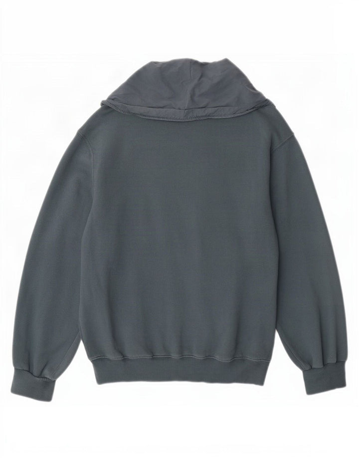 Damski sweter oversize Zara UK 14, średnioszary, bawełniany