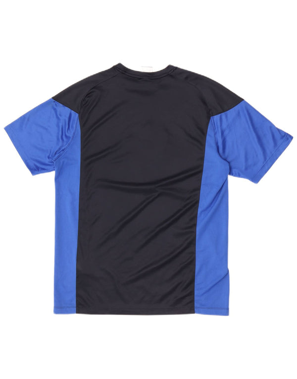 Męski T-shirt z grafiką Nike Dri Fit, duży, granatowy, kolorowy poliester