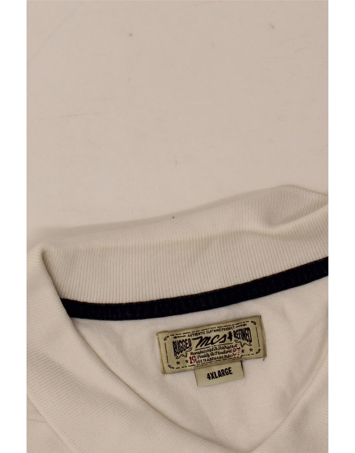 Marlboro Classics Mens Polo Shirt 4XL White
