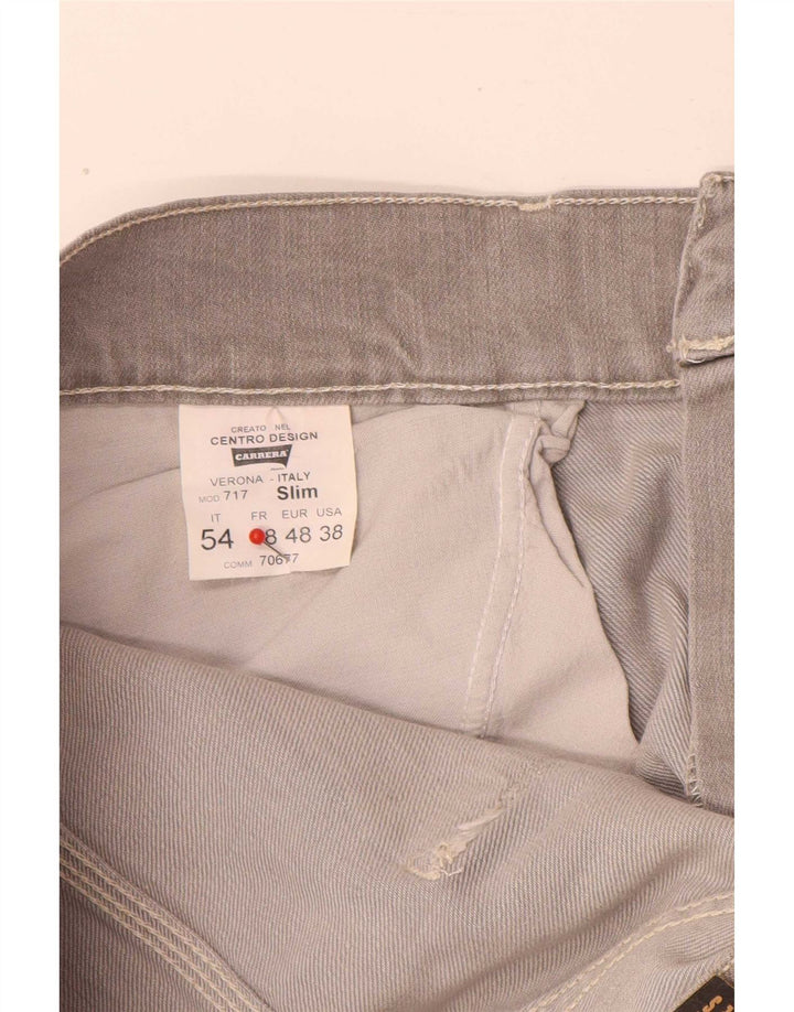 Carrera Męskie 717 Slim Jeans W38 L33 Szara bawełna