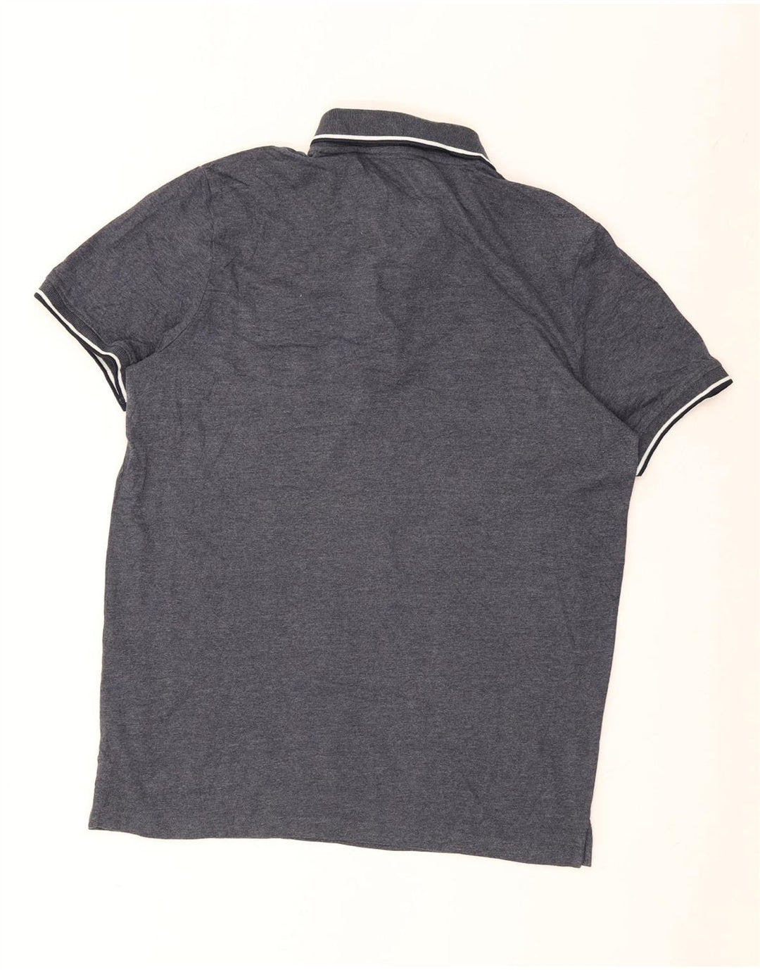 Męska koszulka polo JACK & JONES, duża, szara, bawełniana w paski