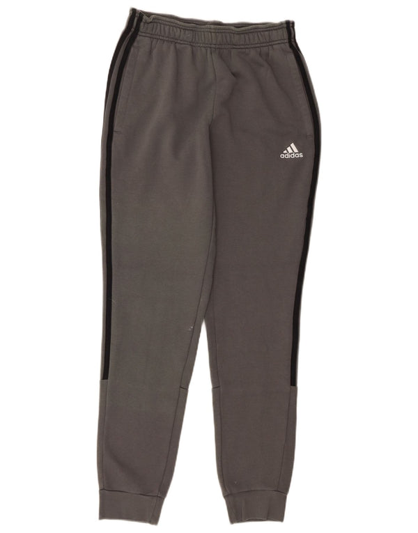 Męskie spodnie dresowe Adidas Joggers XS Szara bawełna