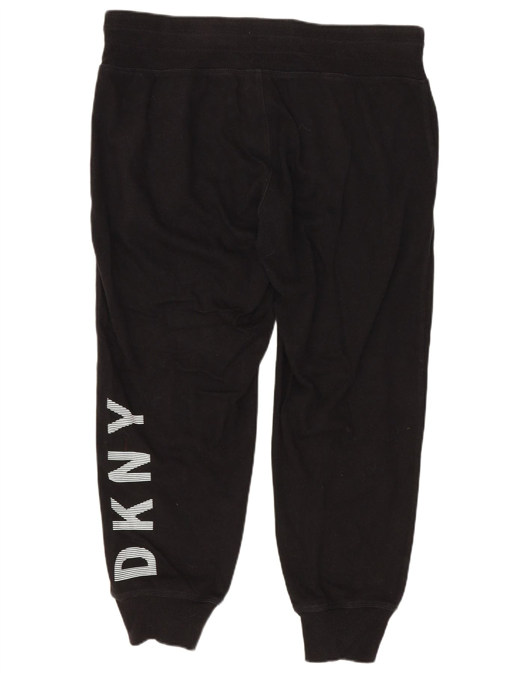 Damskie spodnie dresowe Dkny Graphic Crop Joggers UK 14 Medium Black