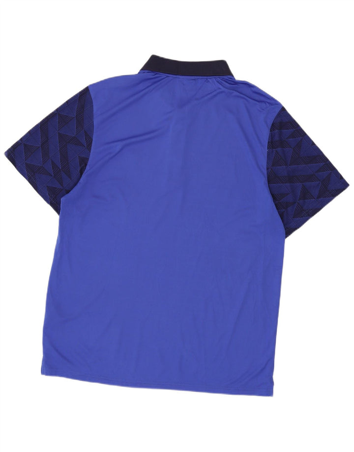 Męska koszulka polo Lyle & Scott 2XL Niebieski geometryczny poliester