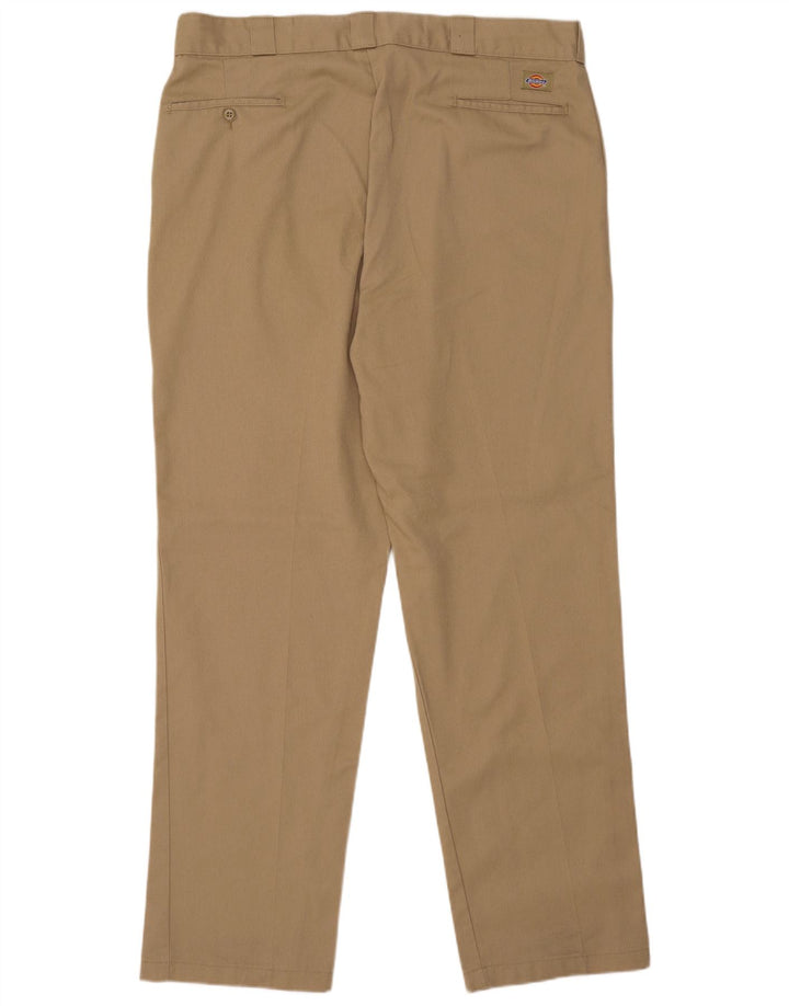Męskie proste spodnie chino DICKIES W40 L34 beżowy poliester