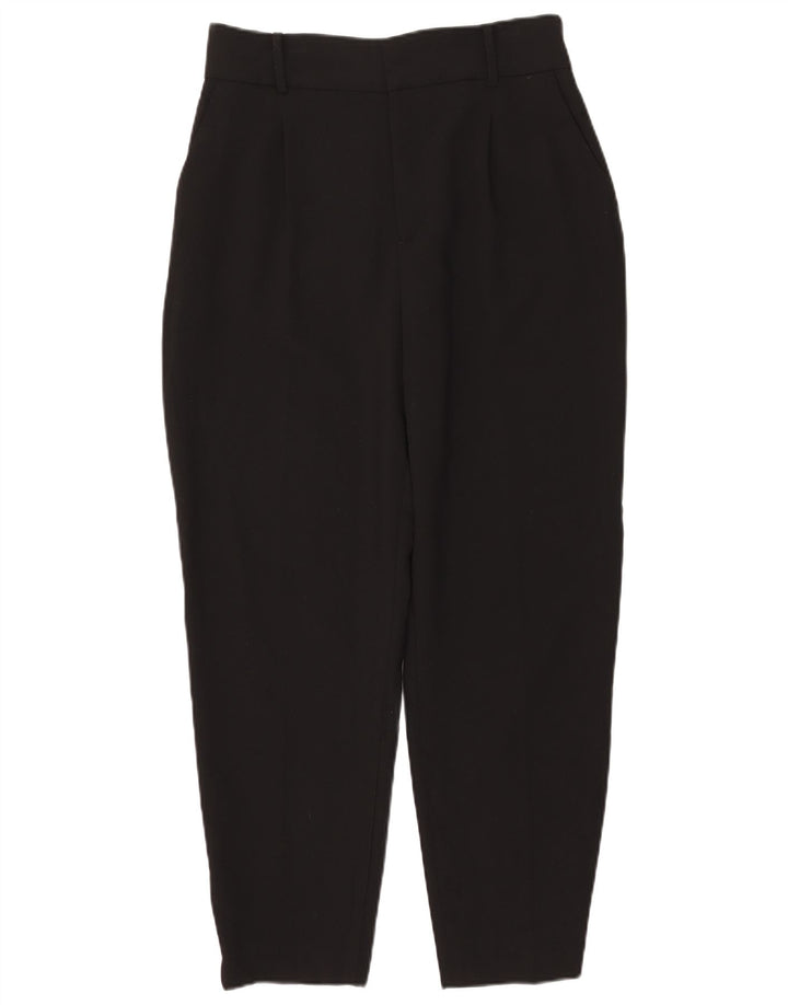 Damskie zwężane spodnie chino Zara, duże W30 L27, czarny poliester