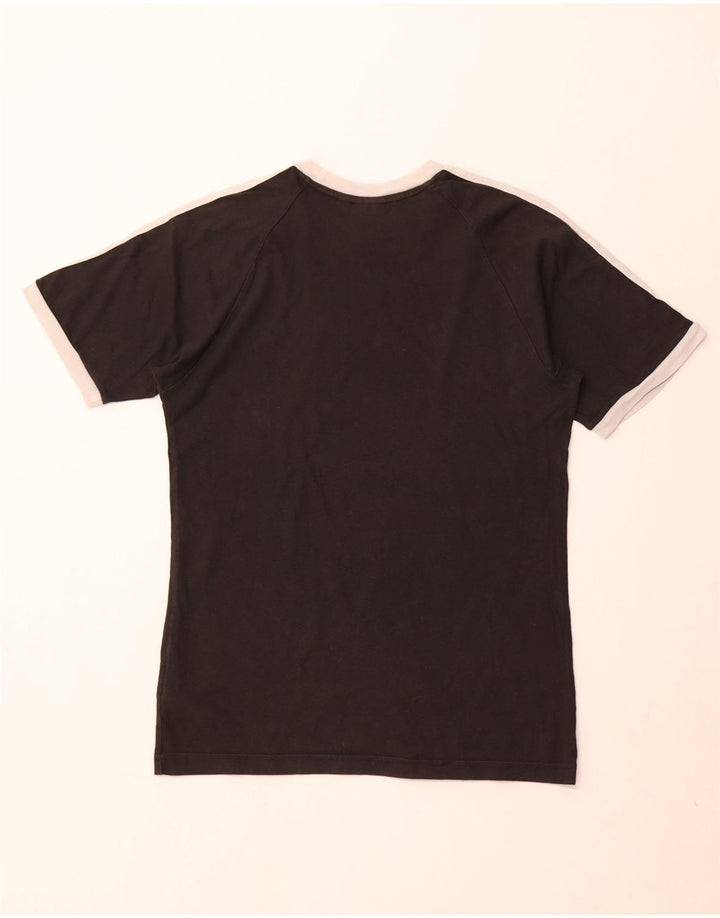 T-shirt męski ADIDAS, mały, czarny, bawełniany