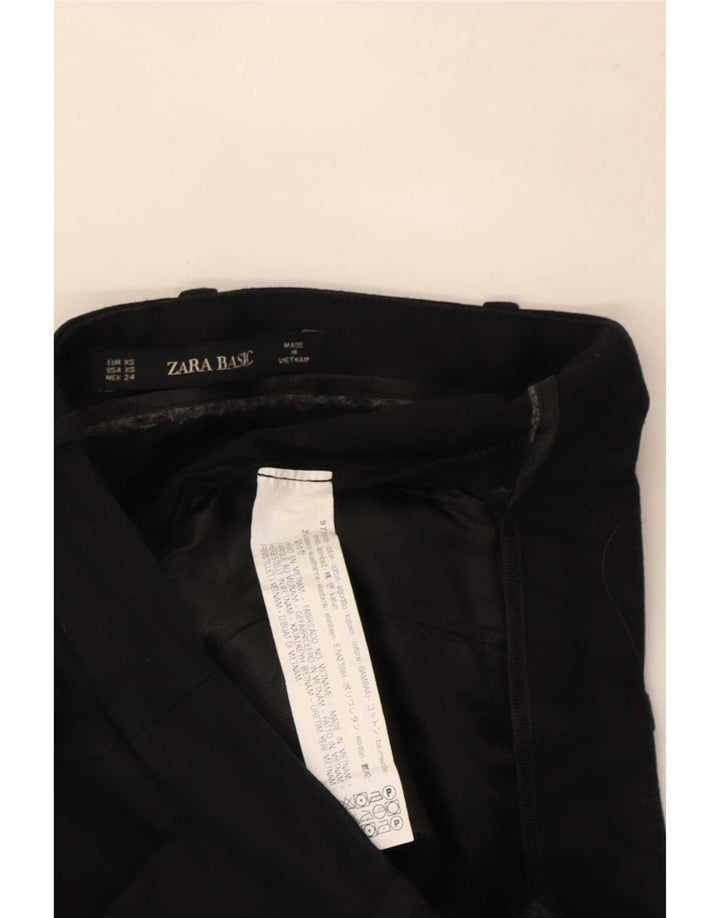 Damskie spodenki chino Zara XS W24, czarne, bawełniane
