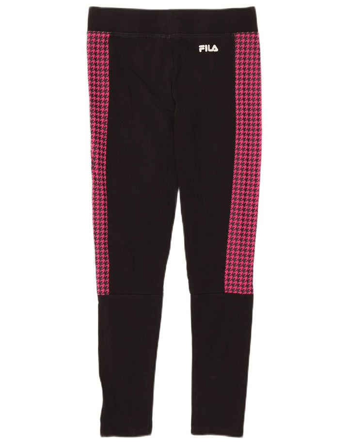 Legginsy Fila Dziewczęce 11-12 lat, czarna pepitka