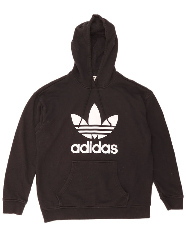 Damska bluza z kapturem Adidas Graphic UK 14 Średnia czarna bawełna