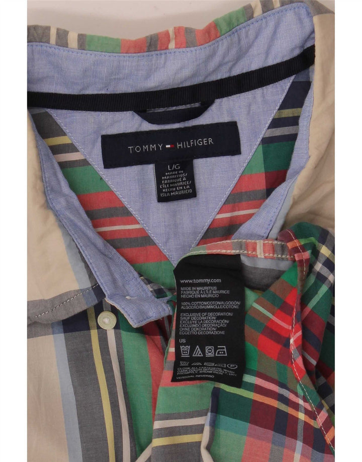 Koszula męska Tommy Hilfiger, duża, wielobarwna, bawełniana krata