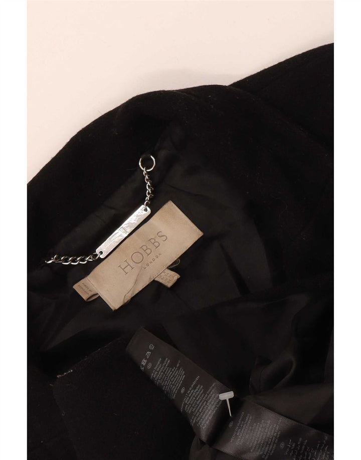 Płaszcz damski Hobbs UK 8, mały, czarny, wełniany