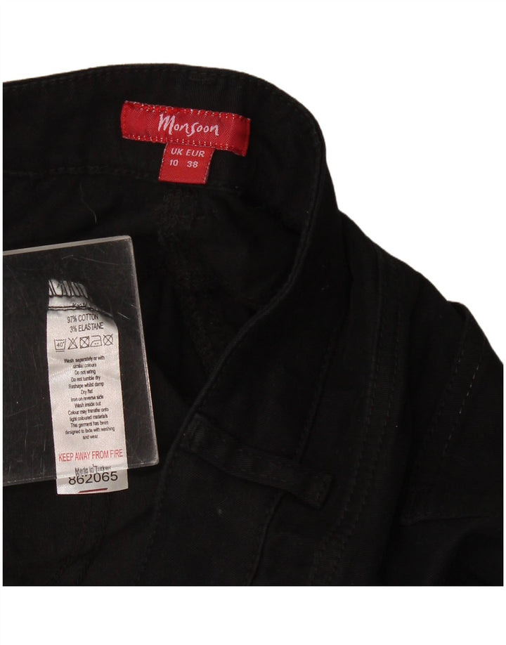 Damskie jeansy Bootcut Monsoon UK 10 Small W30 L31 Czarna bawełna