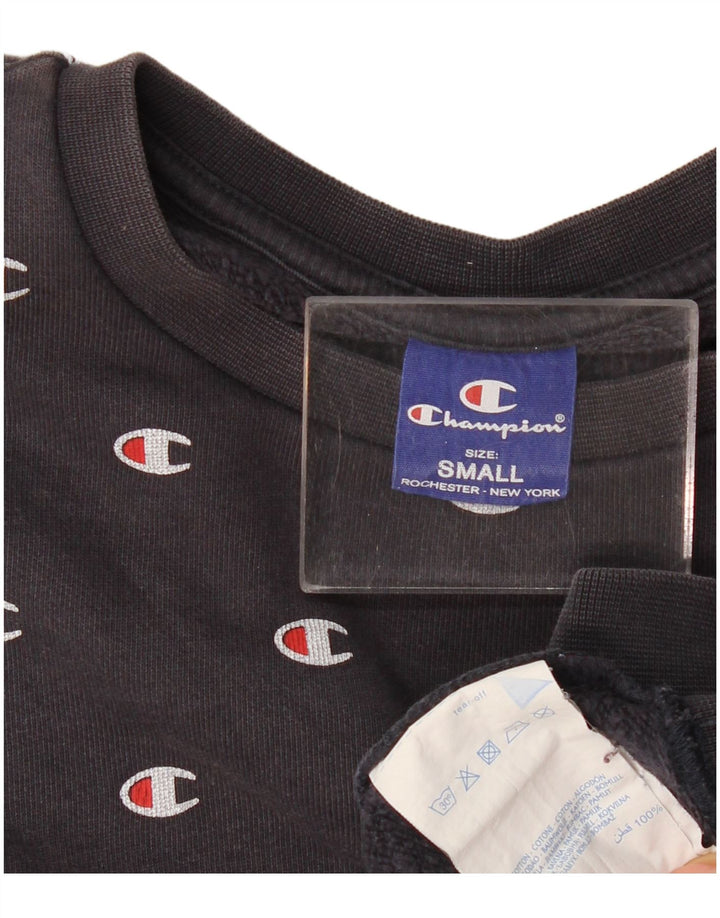 Damska bluza Champion Oversize Graphic Jumper UK 10 Small Black