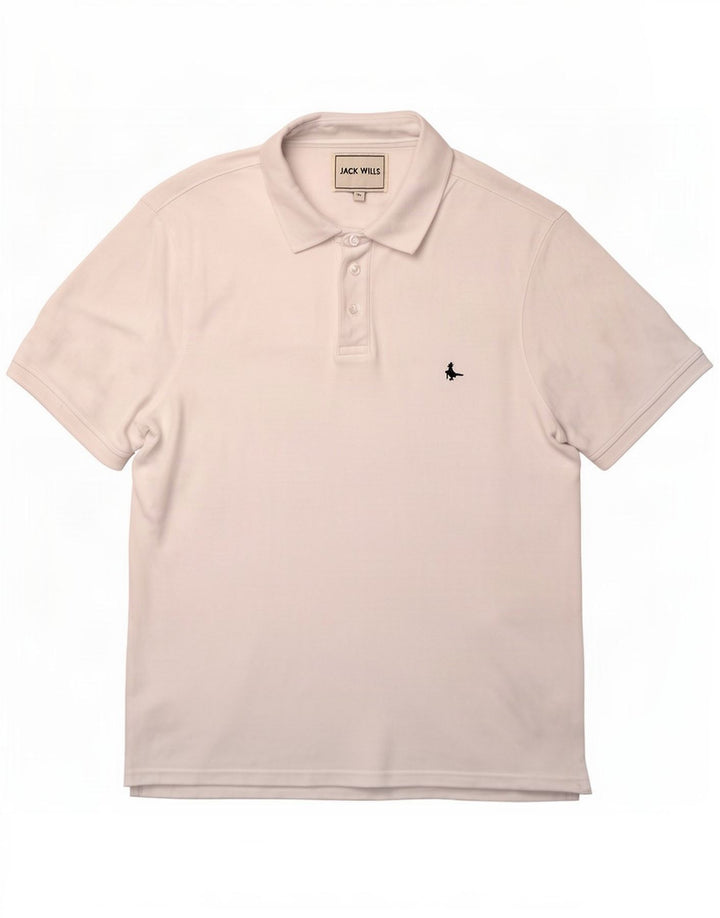 Męska koszulka polo Jack Wills 2XL, biała bawełna