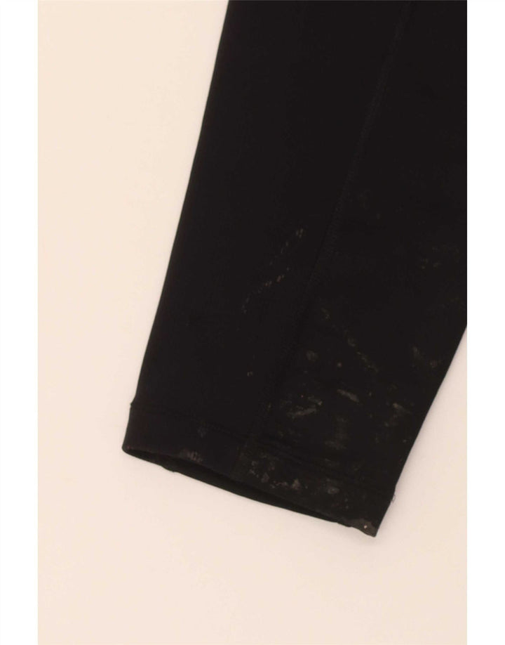 Damskie legginsy Nike Graphic UK 14, duże, czarne, poliestrowe