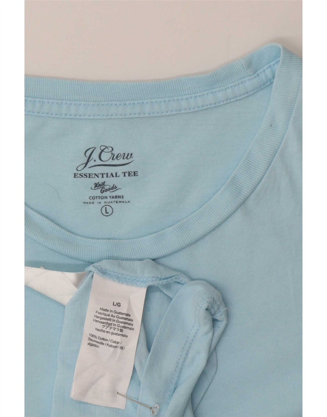 T-shirt męski J. Crew, duży, niebieski, bawełniany